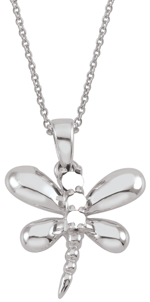 Gift for daughter from mom- Dragonfly necklace - Personalize the card –