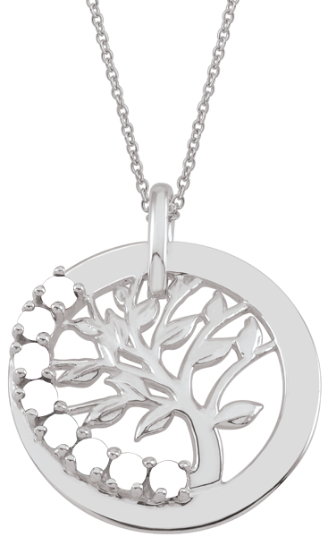 Family tree necklace hot sale with birthstones