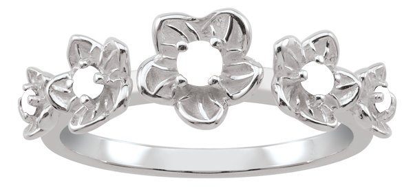 Flower on sale birthstone ring